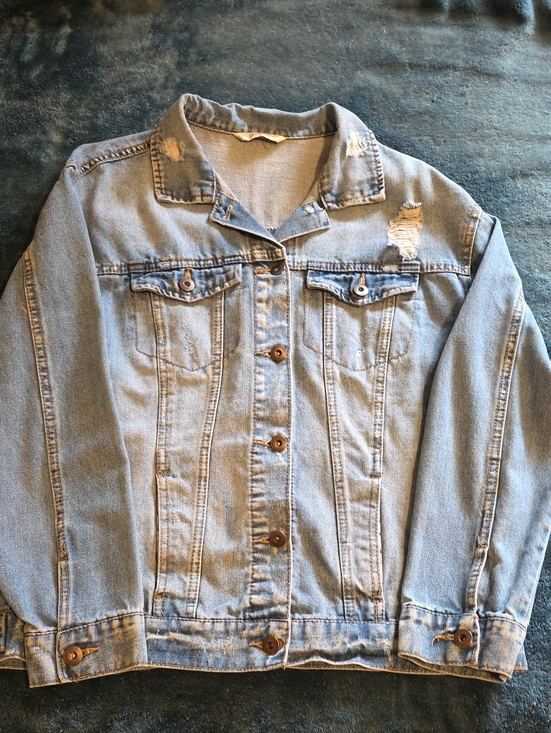 Highway Jeans Jackets & Blazers - Highway Jeans Light Blue Distressed Denim Jacket - Women's Casual Jacket
